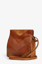 Load image into Gallery viewer, Tan Spliced Texture Mix Drawstring Bag - Allsport
