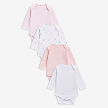 Load image into Gallery viewer, 4PK PINK LS BASIC BODIES (0MTH-2YRS) - Allsport

