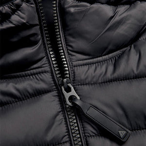 Black Puffer Jacket (3-12yrs) - Allsport