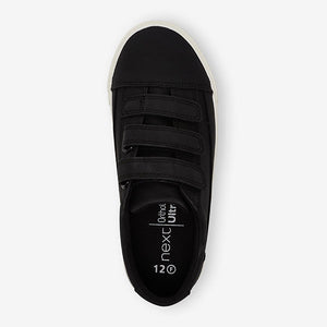 Black Strap Touch Fastening Shoes (Older Boys) - Allsport