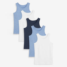 Load image into Gallery viewer, Blue 5 Pack Vests (1.5-10yrs) - Allsport
