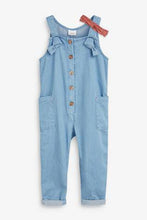 Load image into Gallery viewer, Denim Blue Jumpsuit With Headband - Allsport
