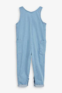 Denim Blue Jumpsuit With Headband - Allsport