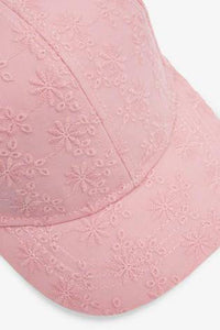 Pink Broderie/Ditsy 2 Pack Caps - Allsport