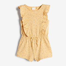 Load image into Gallery viewer, Yellow Organic Cotton Short Playsuit (3mths-6yrs) - Allsport
