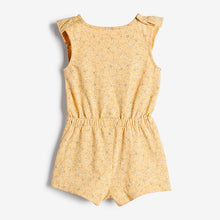 Load image into Gallery viewer, Yellow Organic Cotton Short Playsuit (3mths-6yrs) - Allsport
