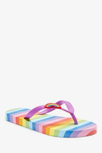 Load image into Gallery viewer, Rainbow Stripe Flip Flops - Allsport
