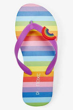 Load image into Gallery viewer, Rainbow Stripe Flip Flops - Allsport
