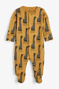 Ochre 3 Pack Character Sleepsuits (up to 18 months) - Allsport