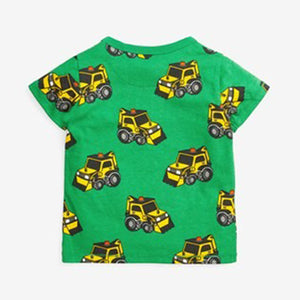 Green Digger All Over Printed T-Shirt (3mths-5yrs) - Allsport