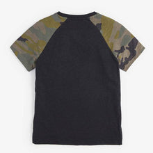 Load image into Gallery viewer, Camouflage Raglan Short Sleeve T-Shirt (3-7yrs) - Allsport
