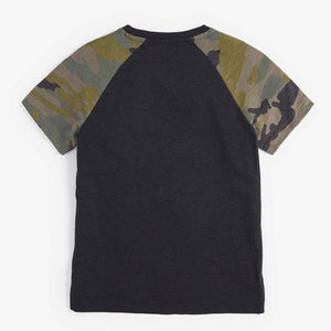 Camouflage Raglan Short Sleeve T-Shirt (3-7yrs) - Allsport