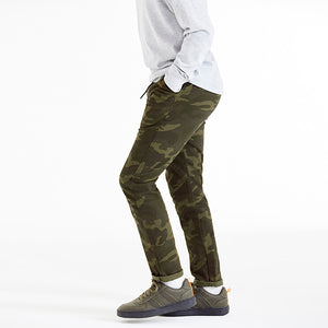 Camouflage Rib Waist Pull-On Trousers (3-12yrs) - Allsport