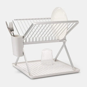 BRABANTIA Foldable Dish Rack Small - Light Grey