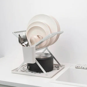 BRABANTIA Foldable Dish Rack Small - Light Grey