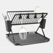 Load image into Gallery viewer, BRABANTIA Foldable Dish Drying Rack Large - Dark Grey
