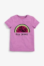 Load image into Gallery viewer, Purple Flippy Sequin Watermelon T-Shirt - Allsport
