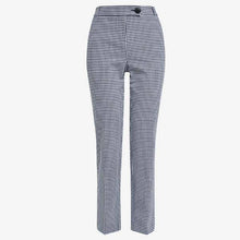 Load image into Gallery viewer, Navy Gingham Slim Trousers - Allsport
