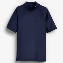 Load image into Gallery viewer, Navy Short Sleeve Sunsafe Rash Vest (1.5-12yrs) - Allsport
