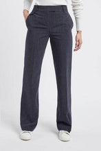 Load image into Gallery viewer, Navy Marl Tailored Boot Cut Trousers - Allsport
