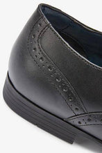 Load image into Gallery viewer, BLACK LEATHER OXFORD BROGUE SHOES - Allsport
