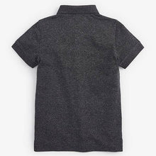 Load image into Gallery viewer, Charcoal Textured Poloshirt (3-12yrs) - Allsport
