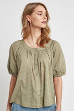 Load image into Gallery viewer, Green Circle Volume Sleeve Blouse - Allsport

