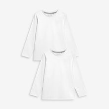 Load image into Gallery viewer, 2PK WHITE BASIC TOPS (3-12YRS) - Allsport
