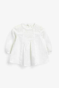 WHITE LACE BLOUSE  (3MTHS-5YRS) - Allsport