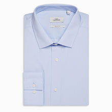Load image into Gallery viewer, Light Blue Slim Fit Single Cuff Easy Care Shirt - Allsport
