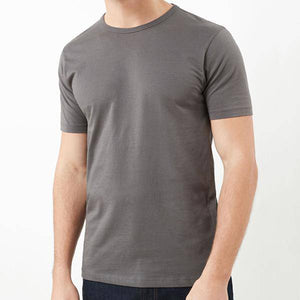 Charcoal Slim Fit Crew Neck T-Shirt - Allsport
