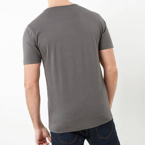 Charcoal Slim Fit Crew Neck T-Shirt - Allsport