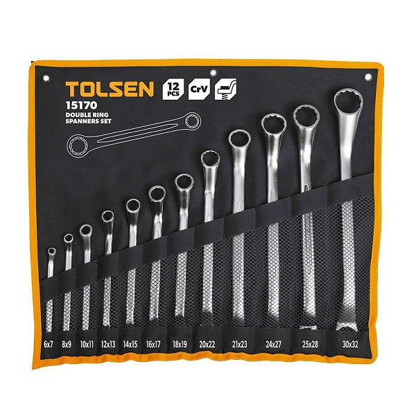 12PCS DOUBLE RING SPANNERS SET