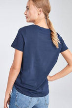 Load image into Gallery viewer, NAVY CREW NECK T-SHIRT - Allsport
