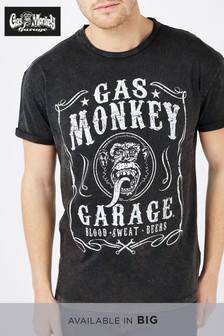Black Gas Monkey TV And Film Licence T-Shirt - Allsport