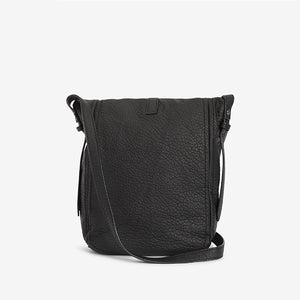 Black Utility Style Messenger Bag