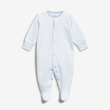 Load image into Gallery viewer, 4PK BLUE SLEEPSUIT  (0-18MTHS) - Allsport
