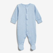Load image into Gallery viewer, 4PK BLUE SLEEPSUIT  (0-18MTHS) - Allsport
