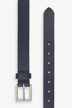 Load image into Gallery viewer, Navy Leather Jeans Belt - Allsport
