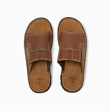 Load image into Gallery viewer, 175244 BROWN LTH MULE 44 SANDALS - Allsport
