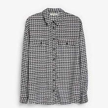 Load image into Gallery viewer, Grey Houndstooth Utility Shirt - Allsport
