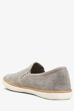Load image into Gallery viewer, GREY CANVAS JUTE SLIP ON SHOES - Allsport
