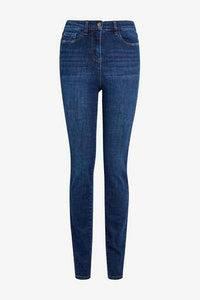 Dark Blue High Waist Authentic Skinny Jeans - Allsport