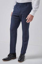 Load image into Gallery viewer, Navy/Black Check Suit: Trousers - Allsport
