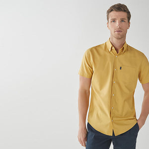 Turmeric Regular Fit Single Cuff Short Sleeve Shirt