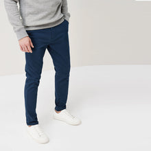 Load image into Gallery viewer, Dark Blue Skinny Fit Stretch Chinos - Allsport
