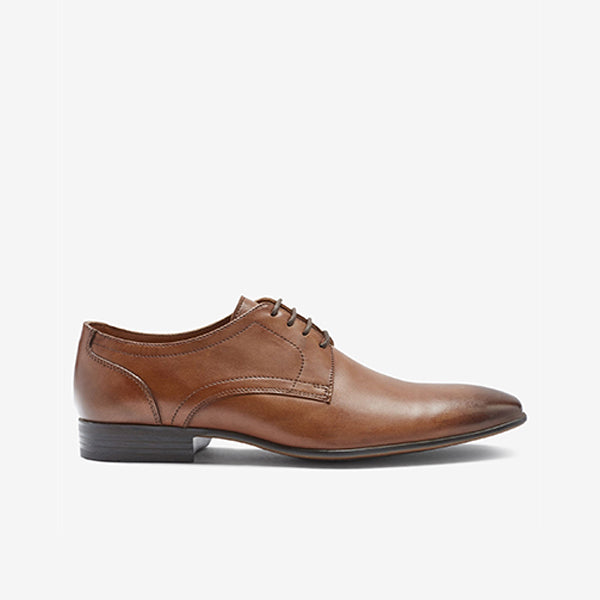 193365 TAN PLAIN DERBY 43 FORMAL SHOES - Allsport