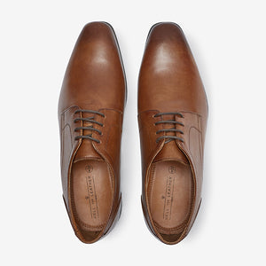 193365 TAN PLAIN DERBY 43 FORMAL SHOES - Allsport