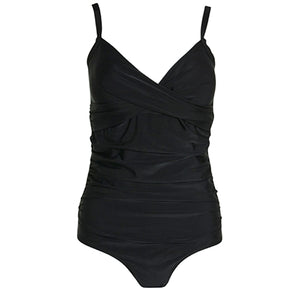 Black Tummy Control Swimsuit