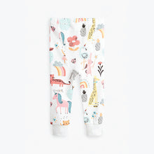 Load image into Gallery viewer, Pink/Blue 3 Pack Cotton Snuggle Pyjamas With Appliqué Unicorn (9mths-8yrs) - Allsport
